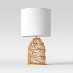 Rattan Lamp Shade Customized Design Desk Lamp <b>Decorative</b> Rattan Table Lamp and <b>Lighting</b> with Creative Weaved Design - Product Image 5
