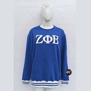 เสื้อคลุมโอเวอร์ไซส์ Zeta Phi Beta Sorority ผ้าฝ้ายฟลีซพิมพ์ลาย กันลม ระบายอากาศได้ดี สวมใส่สบาย สไตล์สตรีทแวร์ ทรงปกติ - Product Image 4
