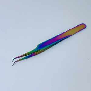 Pinzas para pestañas postizas Acero inoxidable Calidad fina Recto y curvado Top Lash Tweezes Suministros de extensión de pestañas - Product Image 6