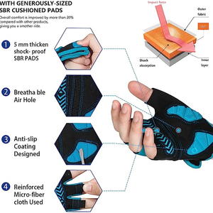 Guantes Deportivos de Medio Dedo para Ciclismo, Equitación y Deportes al Aire Libre para Hombre y Mujer, Diseño Nuevo, de la Mejor Calidad para Levantamiento de Pesas - Product Image 5