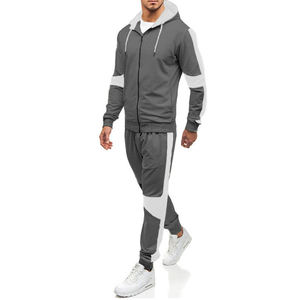Ensemble de survêtement à logo personnalisé Survêtement pour homme à logo cousu Vêtements de sport pour homme Survêtement décontracté personnalisé pour homme - Product Image 6