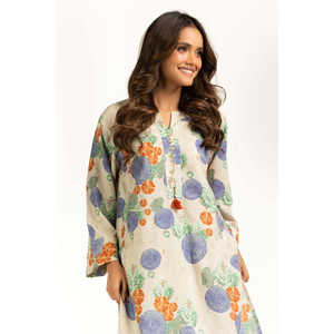 Conjunto Casual IPST-55313 de Viscosa Jacquard Estampado con Cuello Redondo y Mangas Tres Cuartos para Primavera/Verano - Product Image 6