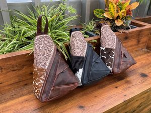 Bolso de cuero con pelo en el pecho, bandolera de cuero genuino Vintage, bolso de hombro informal, mochila convertible personalizada - Product Image 3