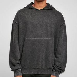 Sweat-shirts à capuche pour hommes de luxe, lavage à l'acide, imprimés personnalisés, streetwear, sweat-shirt en coton, sweat-shirts oversize pour hommes - Product Image 5