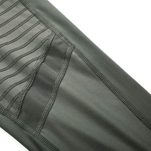 Pantalones de Yoga Sólidos para Mujer, Cintura Media, Transpirables, Elásticos en Cuatro Direcciones, Ecológicos, de Secado Rápido, con Malla Elevadora de Cadera, Sin Costuras en Forma de T, Deportivos - Product Image 4