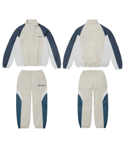 ชุดวอร์มกางเกงและแจ็กเก็ตสำหรับผู้ชายแบบมีซิปรูดซิปโลโก้ผ้าไนลอนปักลาย100% - Product Image 6