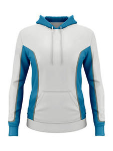 Sudadera con capucha informal de manga larga para mujer, bolsillo frontal, calle alta, gimnasio, forro polar, estilo lineal liso para actividades al aire libre de invierno - Product Image 3