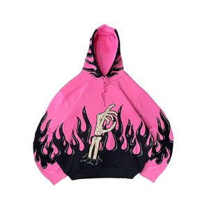 Sudadera con Capucha de Moda, 100% Algodón, Forro Polar de Invierno, Ecológica, con Estampado Puff, Estilo Urbano, Personalizada, Talla Grande - Product Image 5