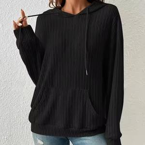 2025 automne ample femmes en plein air rue ample décontracté extérieur vacances à manches longues à capuche pull sport à capuche - Product Image 1