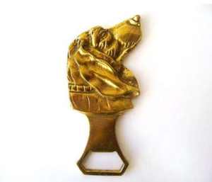 Silver Metal <b>Bottle</b> <b>Opener</b> <b>Bars</b> Restaurants Commercial Beverage Service <b>Bottle</b> Cap Opening Use <b>Opener</b> With Wooden Handle Grip - Product Image 3