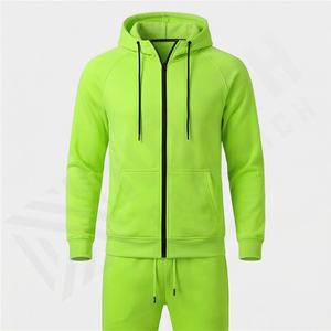 Survêtements pour hommes, ensembles de 2 pièces, ensembles de survêtements, manches longues, vêtements de sport athlétiques, fermeture éclair intégrale, ensembles de sport actifs, salle de sport, fitness, kit de couleur personnalisé - Product Image 2