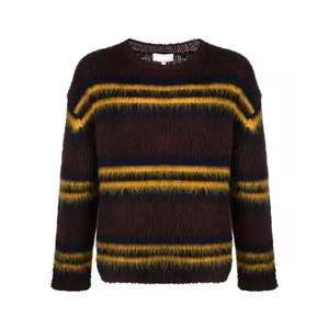 Pull en cachemire et laine à séchage rapide, personnalisable à l'avant, tricoté, décontracté, col rond, dernière mode, pull d'hiver pour l'extérieur - Product Image 1