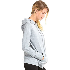 Venta al por mayor de alta calidad de encargo de manga larga sudaderas con capucha para las mujeres Anti-Pilling transpirable ropa de invierno con el logotipo frontal - Product Image 3