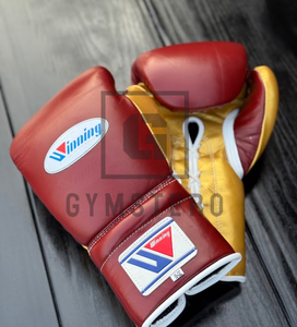 Gants de boxe professionnels en cuir de haute qualité, avec poignées ergonomiques, pour entraînement et sparring, fermeture à lacets, respirants et complets - Product Image 2