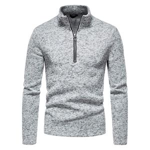 Pull à col montant zippé pour homme, sweat-shirt de golf, sweat-shirt en polaire à fermeture éclair 14, pull à col montant, veste unie en gros - Product Image 3