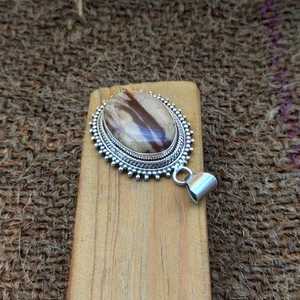 Image Jasper Gemstone Artisan Collier en argent fabriqué en argent 925 Collier pendentif Boho pour cadeau de mariage ou fêtes - Product Image 4