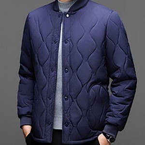 Chaqueta de lana de cordero holgada para hombre con diseño de logotipo personalizado OEM, forro pequeño de algodón para abuelo, ropa interior de invierno, chaqueta cálida de algodón para papá - Product Image 6