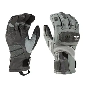 专业高品质摩托车皮手套，带PU指节保护透气材料手套，最适合骑行