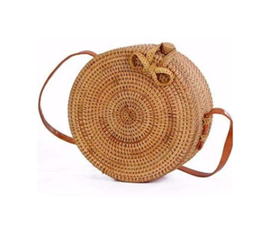 Chic Bolso de noche de ratán con grandes cantidades-Accesorio de lujo hecho a mano con elegancia natural para fiestas y eventos formales - Product Image 1