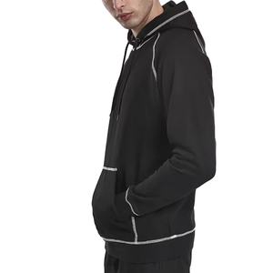 Heavyweight Cotton Custom Plus Size men's Hoodies Blank Outside Reverse Contrast <b>Stitch</b> Hoodies Men - Product Image 3