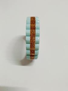 New Handmade Fashion <b>Resin</b> Model Bangle Bracelet Exaggerated Geometric Round Chunky for Women - Product Image 3