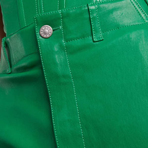 Prix bon marché de haute qualité pantalons en cuir pour femmes fabriqués en usine matériau Druable taille personnalisée hiver chaud pantalons en cuir pour femmes - Product Image 6