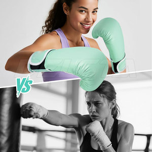 Guantes de Boxeo de Cuero Genuino con Logotipo Personalizado, Guantes de Boxeo Juveniles, Guantes de Boxeo de Dedos Completos - Product Image 3