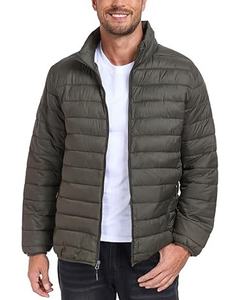 Chaqueta Acolchada de Marca Privada ODM para Hombre, Nuevo Estilo, Chaqueta de Burbujas de Invierno con Cierre, Cuello Alto de Algodón - Product Image 3