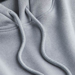Sweat-shirt en molleton à capuche Hip-Hop unisexe à la demande des clients en gros en coton de marque privée Couples amples hiver teints en couleur unie - Product Image 6