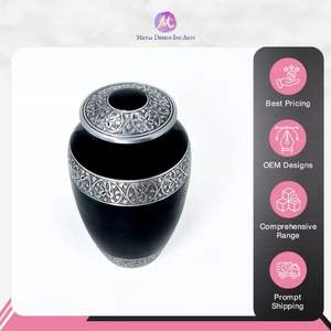 ภาชนะบรรจุเถ้าที่ระลึกทำด้วยมือทำจากอลูมิเนียมหรูหราดีไซน์แบบราชวงศ์สำหรับเก็บของที่ระลึกจากอินเดีย - Product Image 6