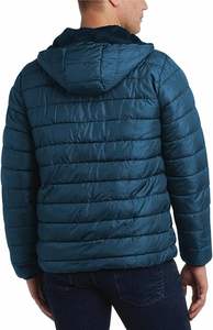 Men's Premium Quilted Puffer Jacket Comfortable Stylish Hooded Winter <b>Coat</b> Durable Canvas Lightweight and Practical - Product Image 4