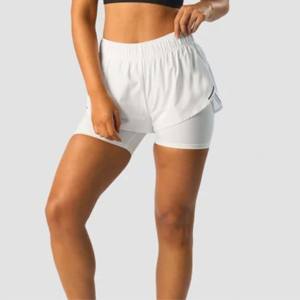 Pantalones cortos cómodos para correr 2 en 1 para mujer-Diseño de doble capa con compresión interna, ideal para entrenamientos de alta intensidad - Product Image 4