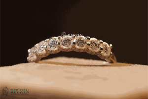 แหวนหมั้นเพชรมอยส์ซาไนต์ tcw 0.72สำหรับผู้หญิงของขวัญเครื่องประดับที่มีเอกลักษณ์เฉพาะสำหรับผู้หญิง - Product Image 2