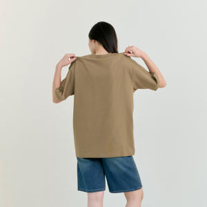 เสื้อยืดโอเวอร์ไซส์แขนสั้น ผ้าฝ้าย 100% เนื้อหนา ทรงคอเสื้อคงรูป คุณภาพสูงสั่งทำพิเศษ 240 กรัม - Product Image 2