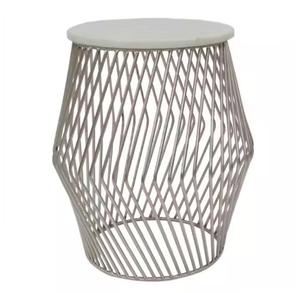 Tables métalliques personnalisées en fil métallique Tables à café, d'appoint et de salle à manger modernes, industrielles et à revêtement par poudre Vente à chaud disponible OEM/ODM - Product Image 3