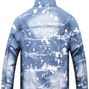 Chaqueta Vaquera para Hombre, Nueva Moda, Cómoda, Color Sólido, Elegante, Hecha a Medida, Última Moda, Venta al por Mayor, Alta Calidad, Moderna, 100% Algodón, Frente - Product Image 2