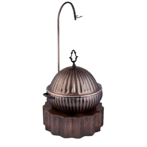 Plato Mughal de Oro Rosa con Tapa |   Olla India de Acero Inoxidable de Primera Calidad para Buffet de Hotel y Uso de Catering - Product Image 2