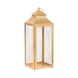Hot Sale Golden Metal Lanterns Best Price from India for Home Restaurant Hotel <b>Garden</b> Outdoor Party-Candle Holder Iron Steel - Product Image 5
