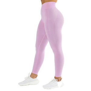 Leggings de sport taille haute pour femmes personnalisé respirant doux butin tricoté en nylon sans couture coton Nylon Style décontracté approvisionnement en gros - Product Image 1