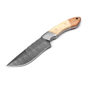 Top Design Damascus Steel Skinner <b>Knife</b> White <b>Bone</b> <b>Handle</b> Hand Made Customized Logo Skinner <b>Knives</b> with White <b>Bone</b> <b>Handle</b> - Product Image 1