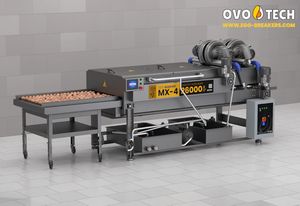 Lavadora de Huevos OVO-TECH MX-4 con Caja de Engranajes de Acero, Motor de 220V, Uso Comercial para Hostelería, Capacidad de 26000 Huevos/Hora, Peso de 1120 kg, 1 Año de Garantía - Product Image 4