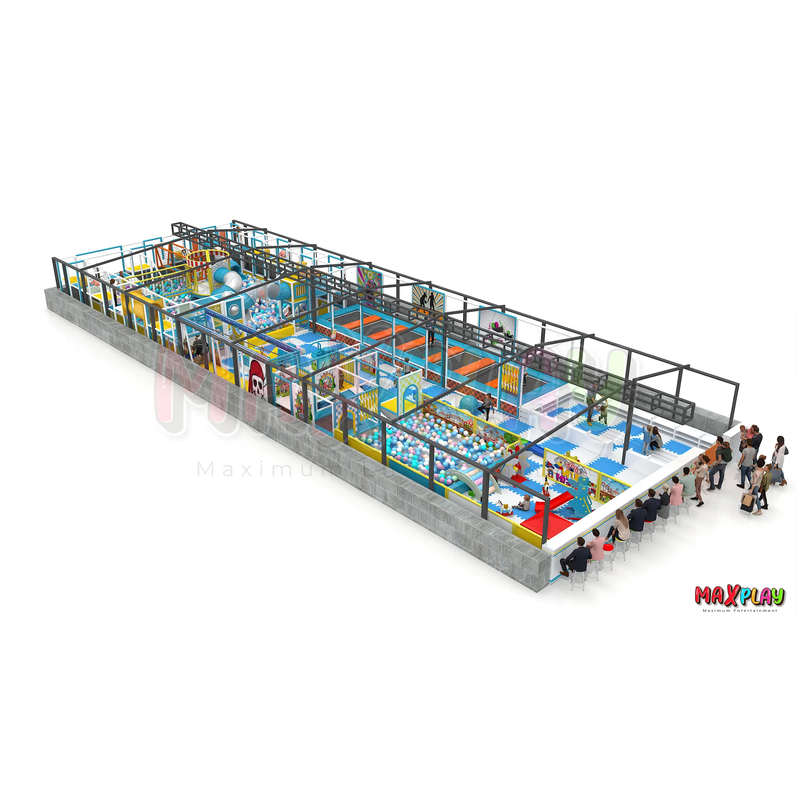 Fast and cheap delivery from Turkey soft play center indoor playground ball pit with slides equipment themed ball pit with slide