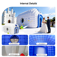 MWE Tente cube disco gonflable géante, structure pneumatique, prête à l'emploi, pour discothèque, événements commerciaux, mariages et fêtes, disponible pour la location