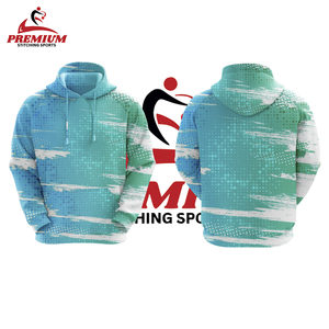 Sudadera con capucha con estampado de sublimación personalizado de estilo de tendencia, Jersey de manga completa, Sudadera con capucha sublimada teñida lisa, precio barato - Product Image 4