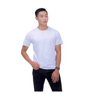 Direct Factory Sale Men's Heavyweight 100% Cotton Casual T-<b>Shirt</b> Breathable Vinh Hung Vietnam Original Manufacturer - Product Image 2