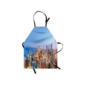 Venta caliente Algodón puro ajustable nuevo estilo restaurante cocina delantales con etiqueta personalizada - Product Image 2