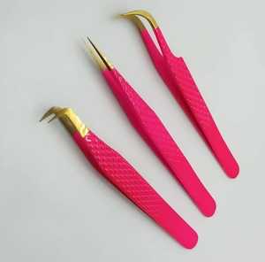 แหนบต่อขนตาปลายแหลมสแตนเลสกันแม่เหล็ก สำหรับมืออาชีพ รับทำโลโก้แบรนด์ส่วนตัว - Product Image 3