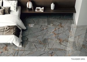 Azulejos de porcelana pulida brillante esmaltada de 600x1200mm, azulejos para el hogar con aspecto de mármol, azulejos grises para Hotel - Product Image 6