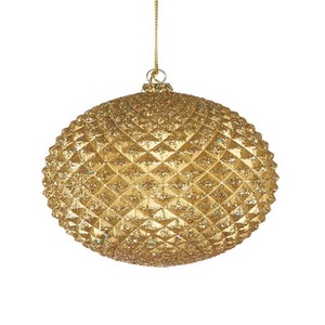 Boule suspendue de décoration de Noël en or Nouveau style de cloches suspendues décoratives de fantaisie pour les fournisseurs de gros - Product Image 5