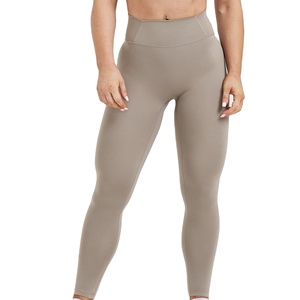 กางเกงเลกกิ้งกีฬาผู้หญิงคุณภาพสูง น้ำหนักเบา สีพื้น ปรับแต่งโลโก้ได้ ผ้าฟลีซถัก สำหรับเด็กผู้หญิง OEM 2026 - Product Image 1